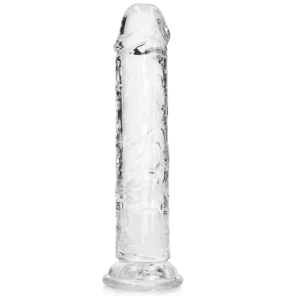 köp RealRock Dildo with Suction Cup Clear 18cm hos Lustly.se.