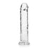 RealRock Dildo with Suction Cup Clear 20cm - Lustly