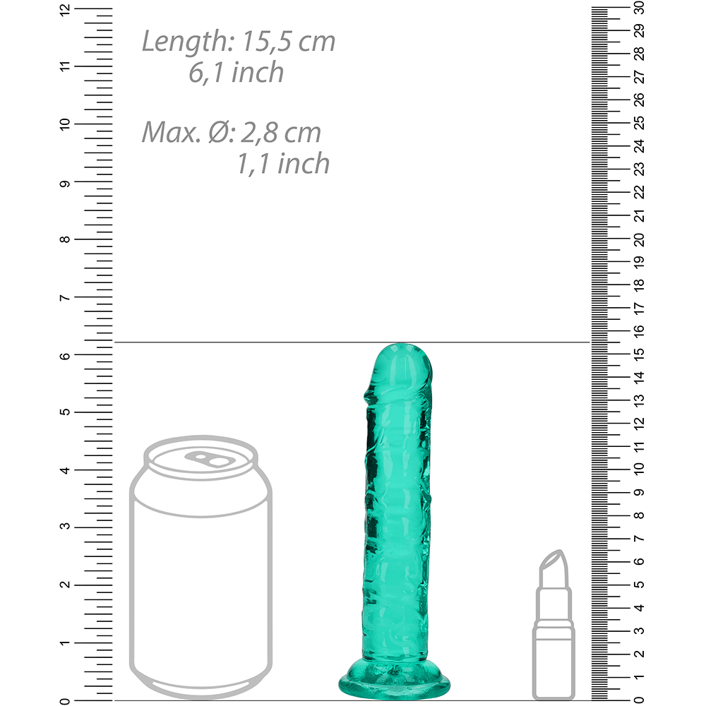 RealRock Dildo with Suction Cup Green 14,5cm