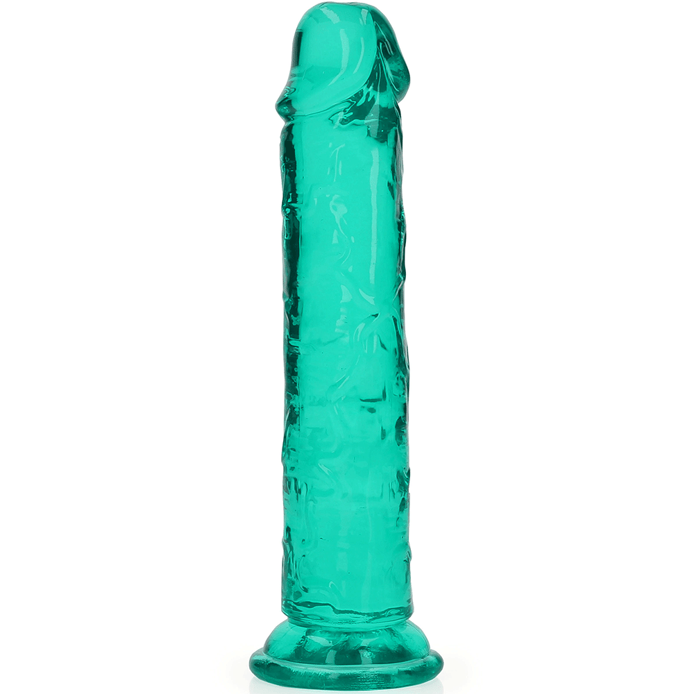 köp RealRock Dildo with Suction Cup Green 18cm hos Lustly.se.