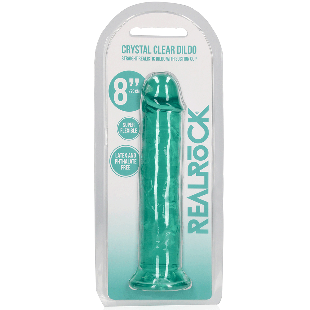 RealRock Dildo with Suction Cup Green 20cm - Lustly