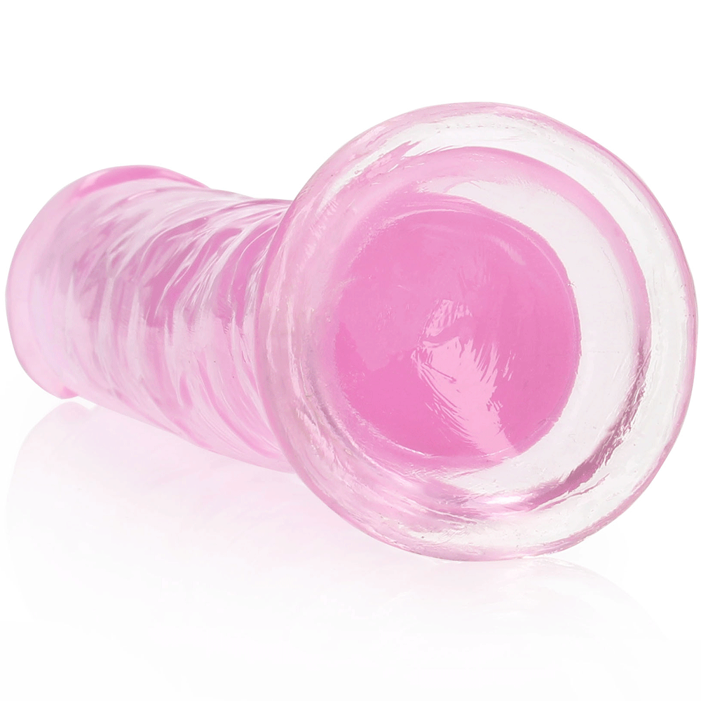 Sugproppsbas i rosa färg från RealRock Dildo with Suction Cup Pink 18cm.