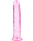 köp RealRock Dildo with Suction Cup Pink 18cm hos lustly.se.