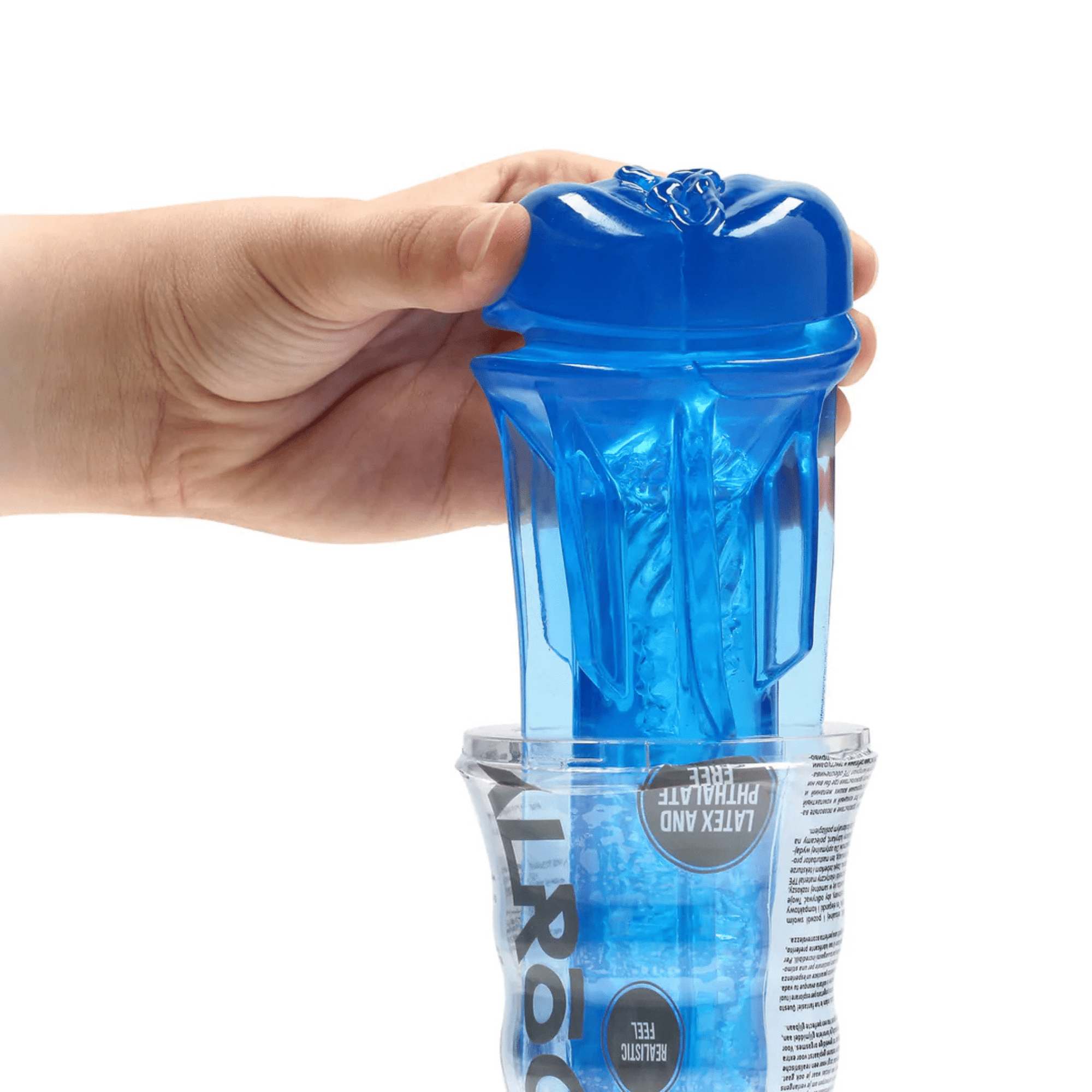 RealRock Easy Rider Blue Masturbator - Lustly