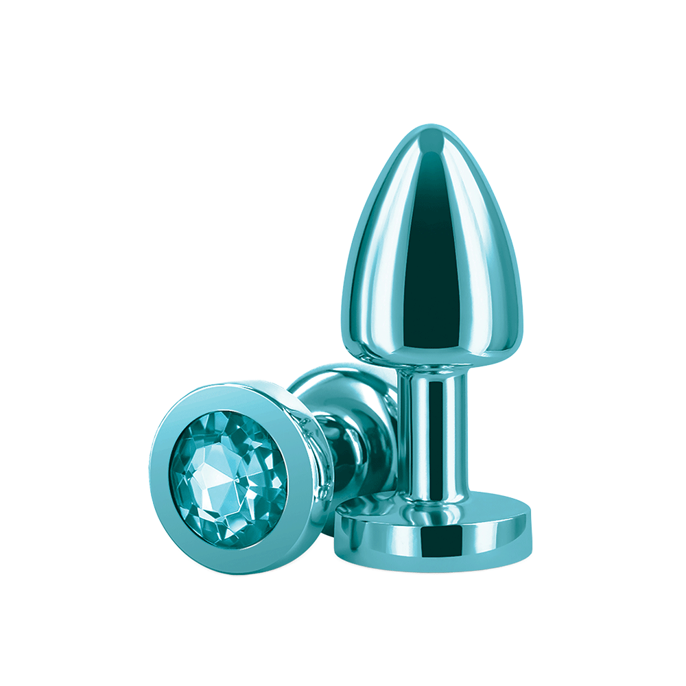 Rear Assets Petite Teal Buttplug mot vit bakgrund. Köp på lustly.se