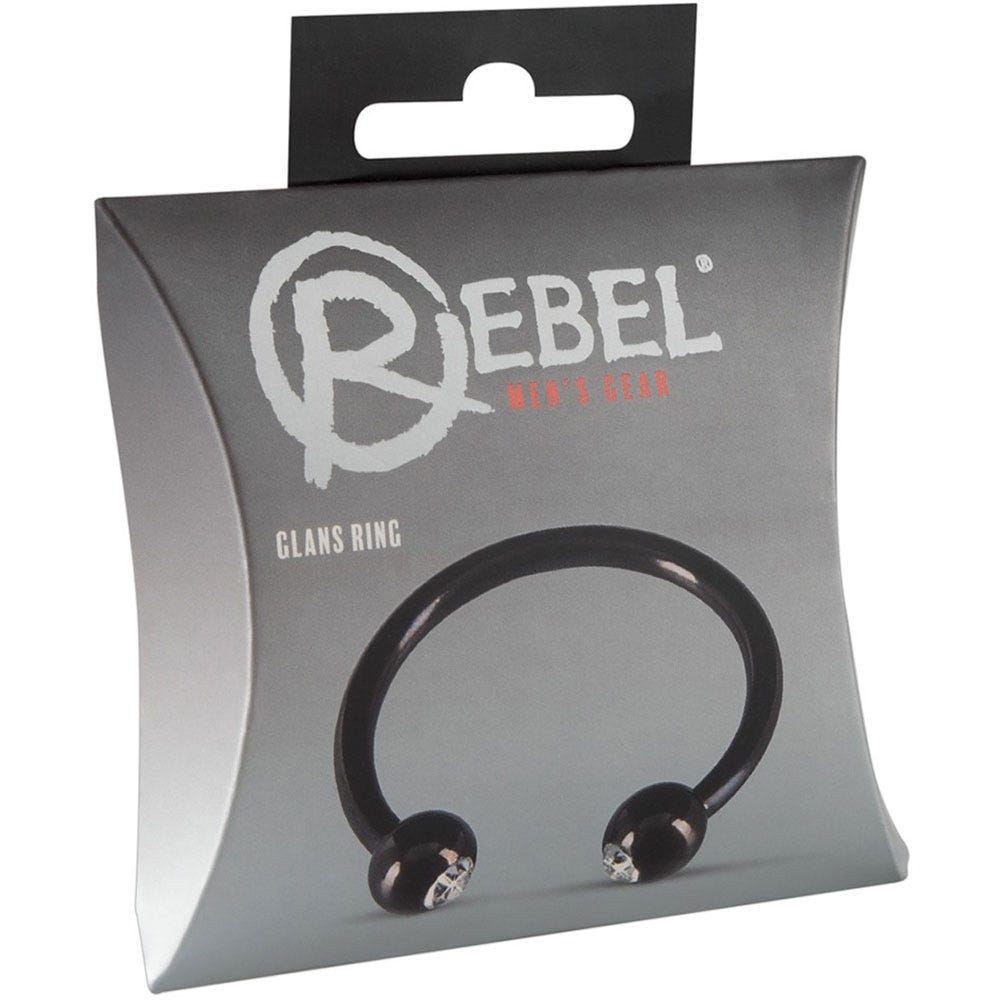 Rebel Glans Ring with Diamonds - Lustly