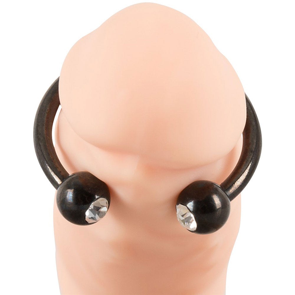 Rebel Glans Ring with Diamonds - Lustly