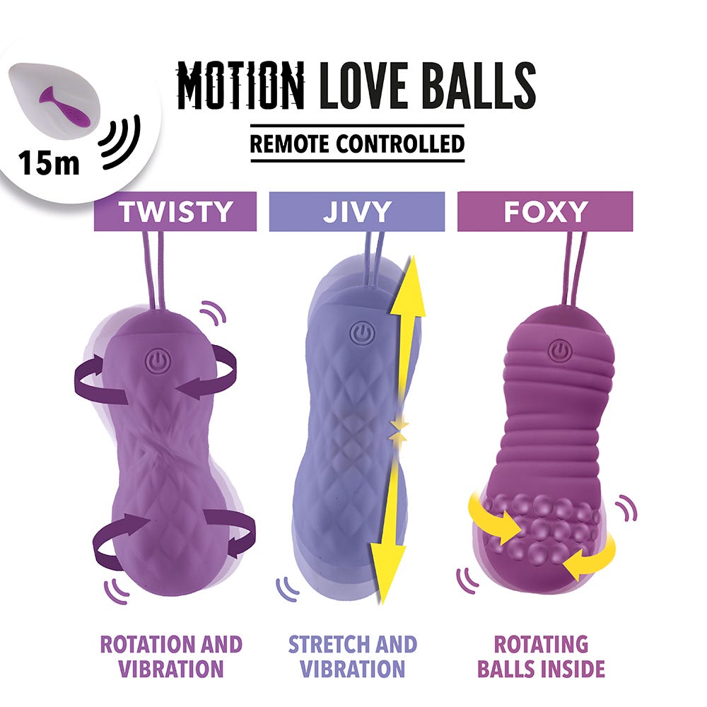 Remote Controlled Motion Love Balls Foxy - Lustly