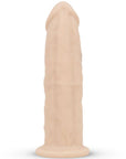 RF Deluxe Realistic Dildo Xavier baksida ståendes mot vit bakgrund.