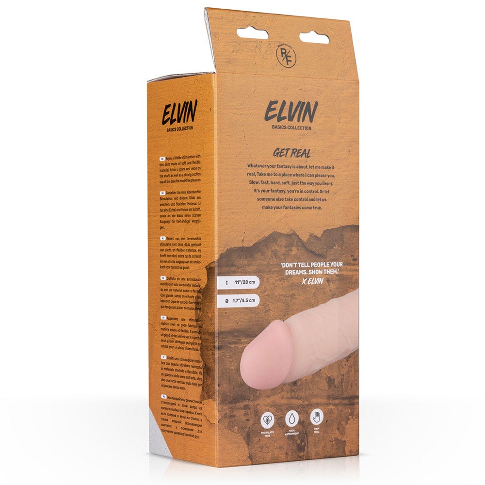 RF Elvin Realistic Vibrating Dildo - Lustly