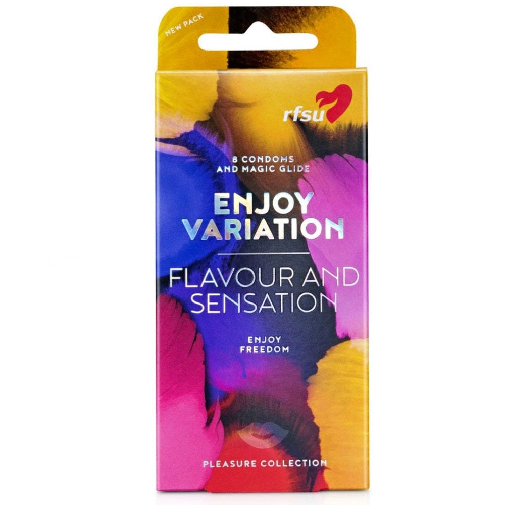 RFSU Enjoy Variation 8 - pack Smaksatta Kondomer - Lustly