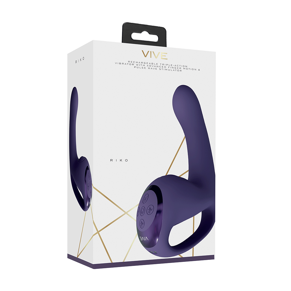 Riko Triple Thumper G - punktsvibrator Lila - Lustly