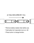 Rocks-Off Bullet Vibrator Rainbow batterier instruktioner