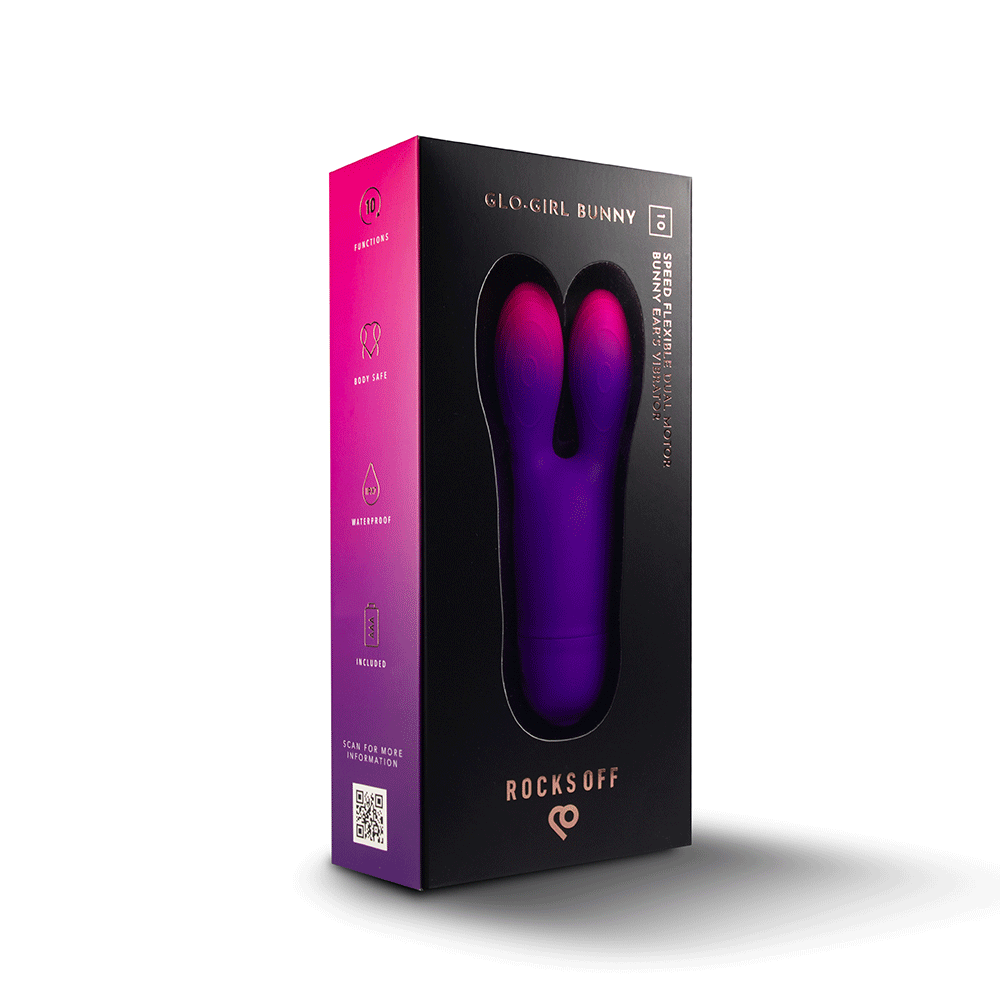 Rocks Off Glo - Girl Bunny Lila - Lustly