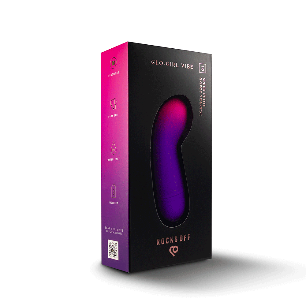 Rocks Off Glo - Girl Vibe G - punktsvibrator Lila - Lustly