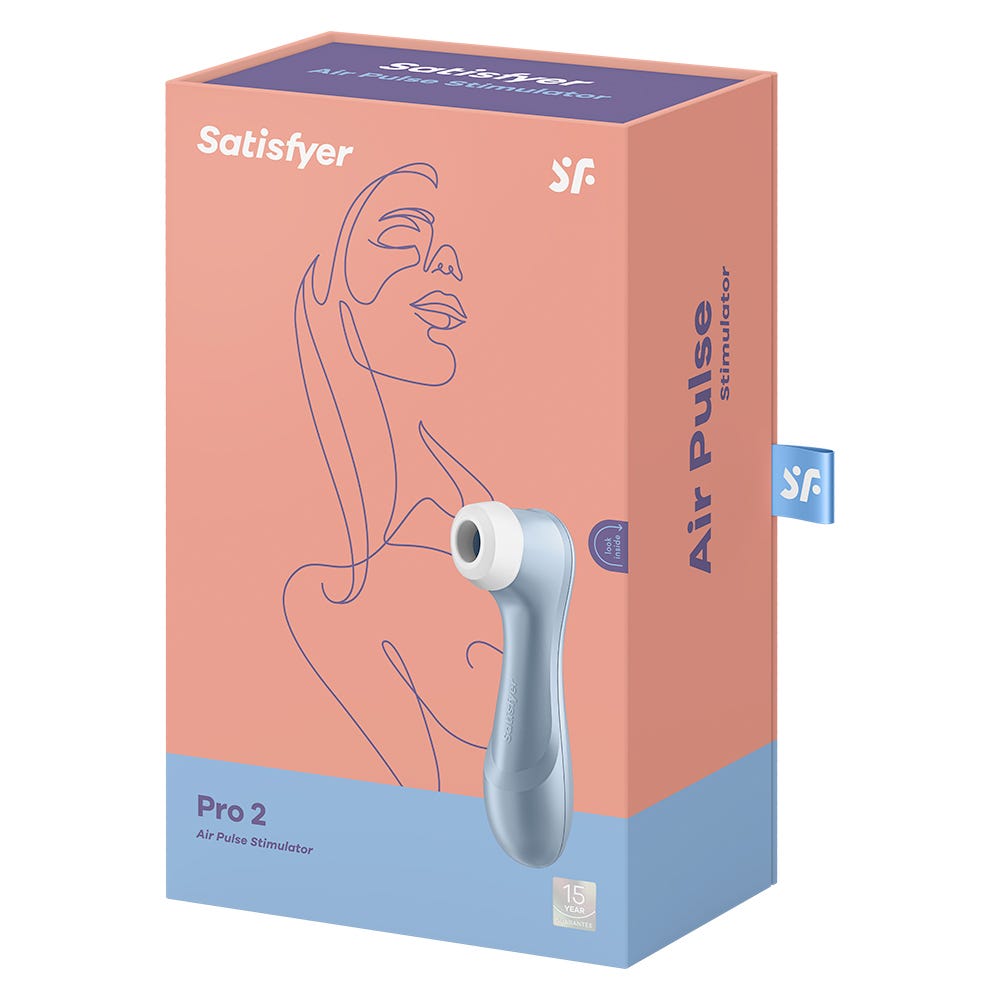 Satisfyer Pro 2 Next Generation Blue Lufttrycksvibrator förpackning