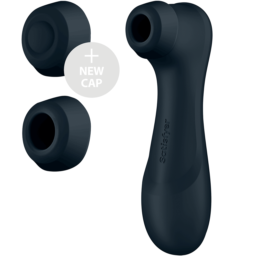 Satisfyer Pro 2 Generation 3 Connect App Black munstycken mot vit bakgrund