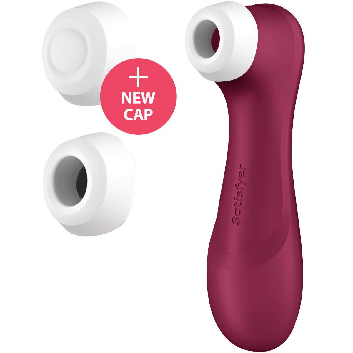 Satisfyer Pro 2 Generation 3 Connect App Red Wine Lufttrycksvibrator med två munstycken