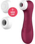 Satisfyer Pro 2 Generation 3 Connect App Red Wine Lufttrycksvibrator med två munstycken