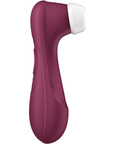 sidvy av Satisfyer Pro 2 Generation 3 Connect App Red Wine lufttrycksvibrator