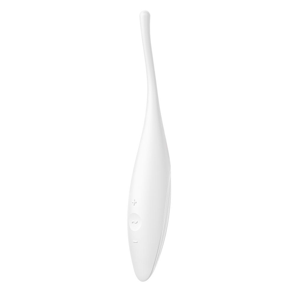 Satisfyer Twirling Joy Appstyrd Klitorisvibrator  framsida mot vit bakgrund.