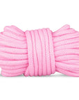 Rosa bondagerep mot vit bakgrund. Ingår i Secret Pleasure Chest Pink Passion. 