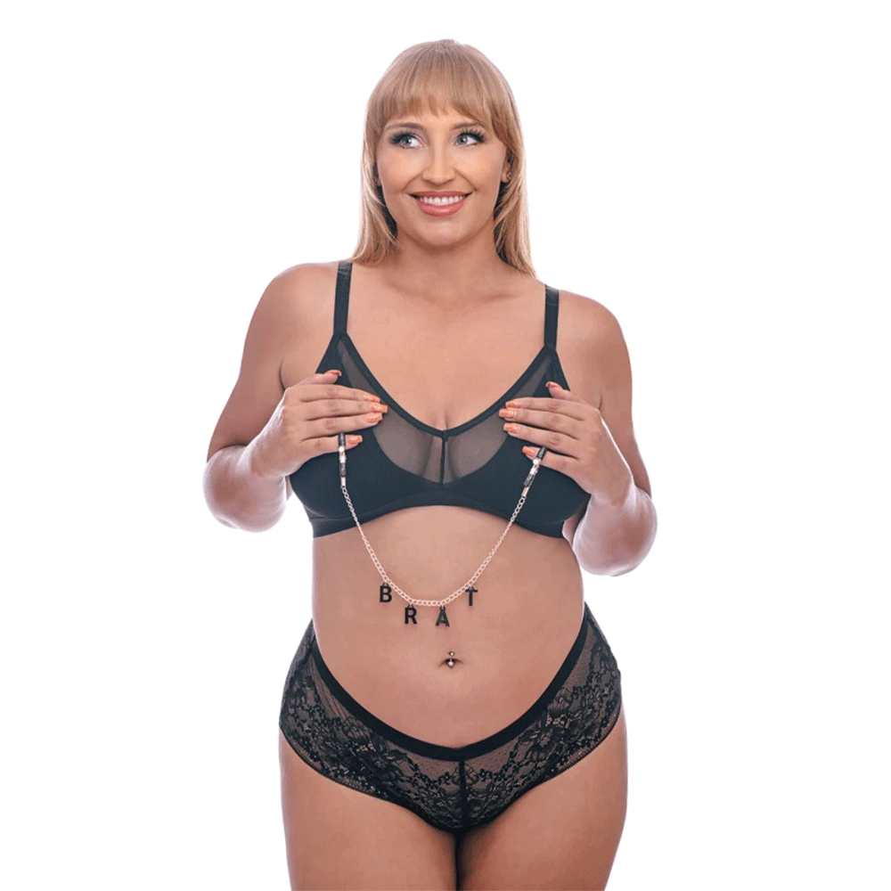 Sex &amp; Mischief Brat Charmed Nipple Clamps - Lustly
