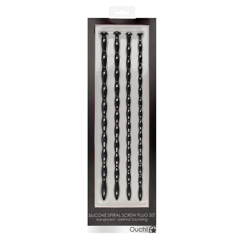 Silicone Spiral Screw Plug Set - Advanced Urethral Sounding - Lustly