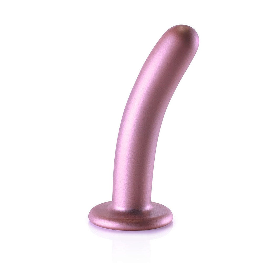 Smooth Silicone G-Spot Dildo 14,5 cm ståendes mot vit bakgrund.