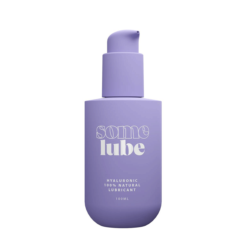 SOME LUBE Hyaluronic Vattenbaserat Glidmedel 100ml mot vit bakgrund. Köp på Lustly.se