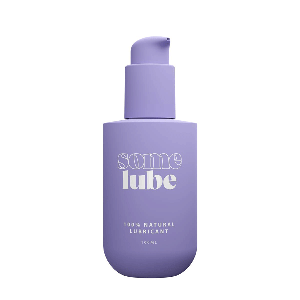 SOME LUBE Natural Ekologiskt Glidmedel 100ml mot vit bakgrund. Köp vattenbaserat och ekologiskt glidmedel på Lustly.se