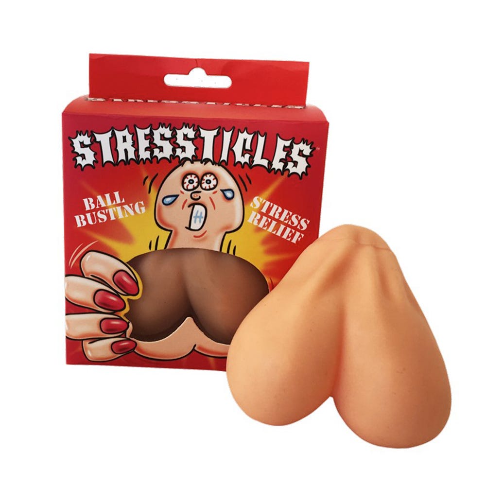 Stressticles - Testikelformad Stressboll - Lustly