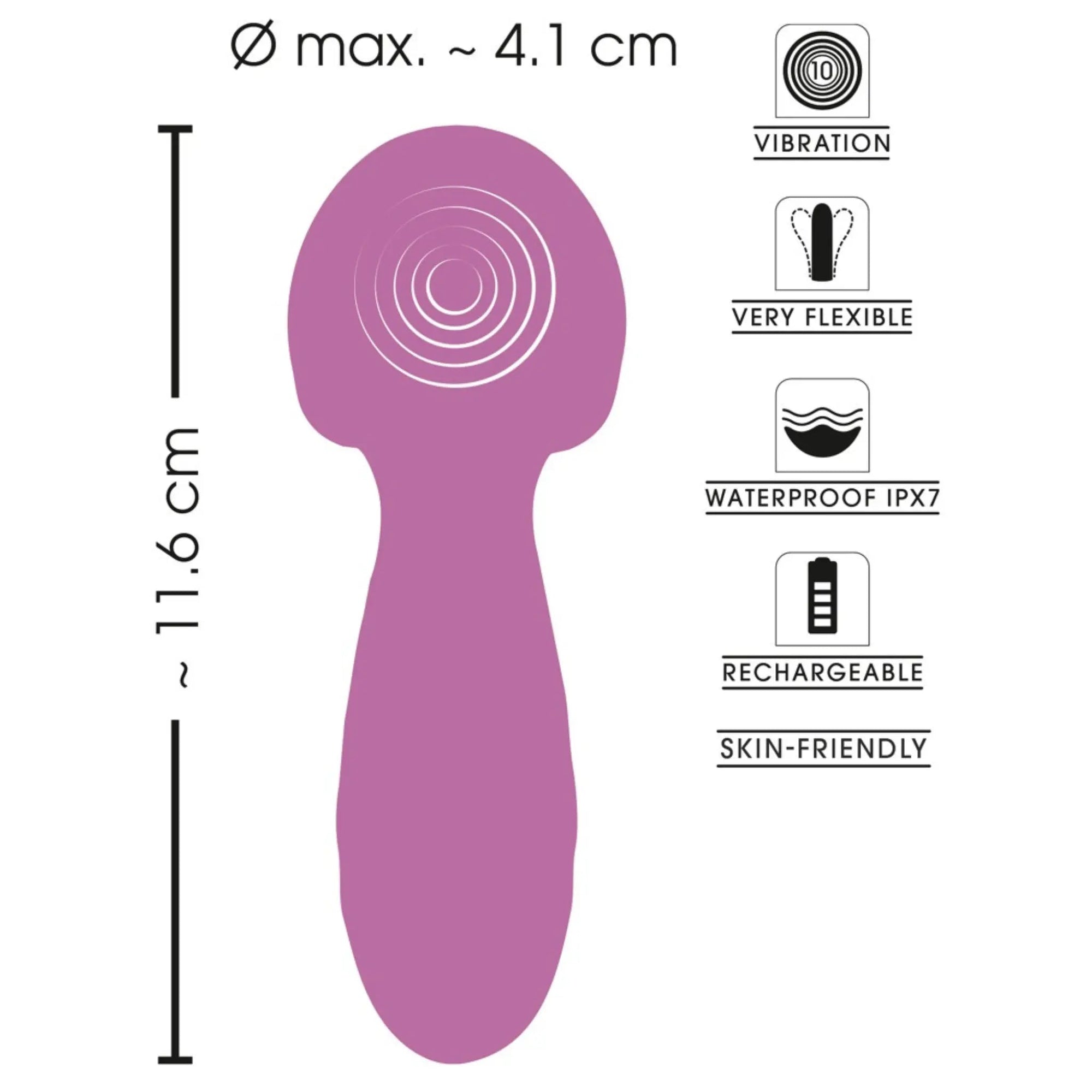 Sweet Smile Flexible Mini Wand - Lustly