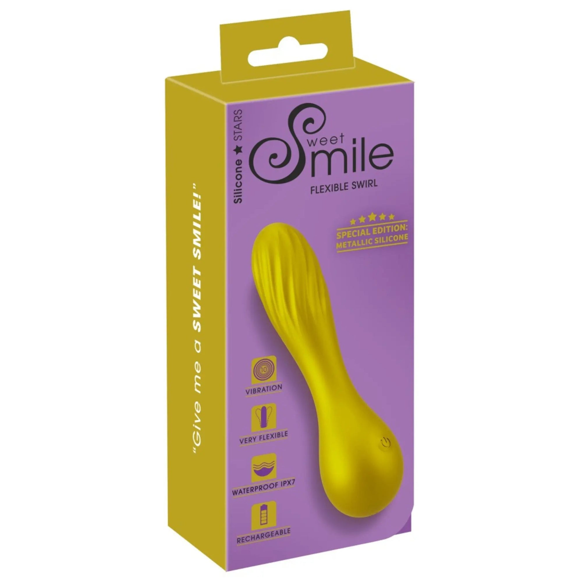 Sweet Smile Flexible Swirl Vibrator - Lustly