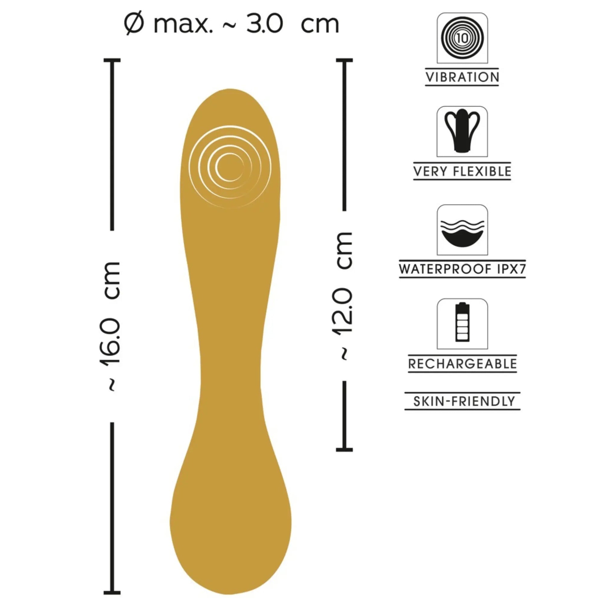 Sweet Smile Flexible Swirl Vibrator - Lustly