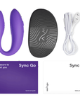 Sync Go Light Purple och produkttillbehör mot vit bakgrund.