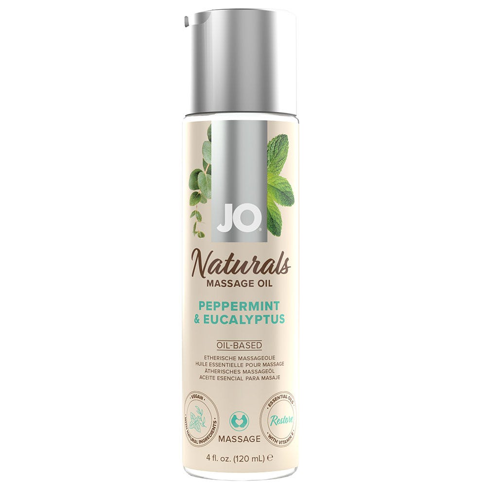 System JO Naturals Massage Oil Peppermint & Eucalyptus - Lustly