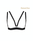 Tapage Nocturne Naked Triangle Bra Black. Framsida. Vit bakgrund.