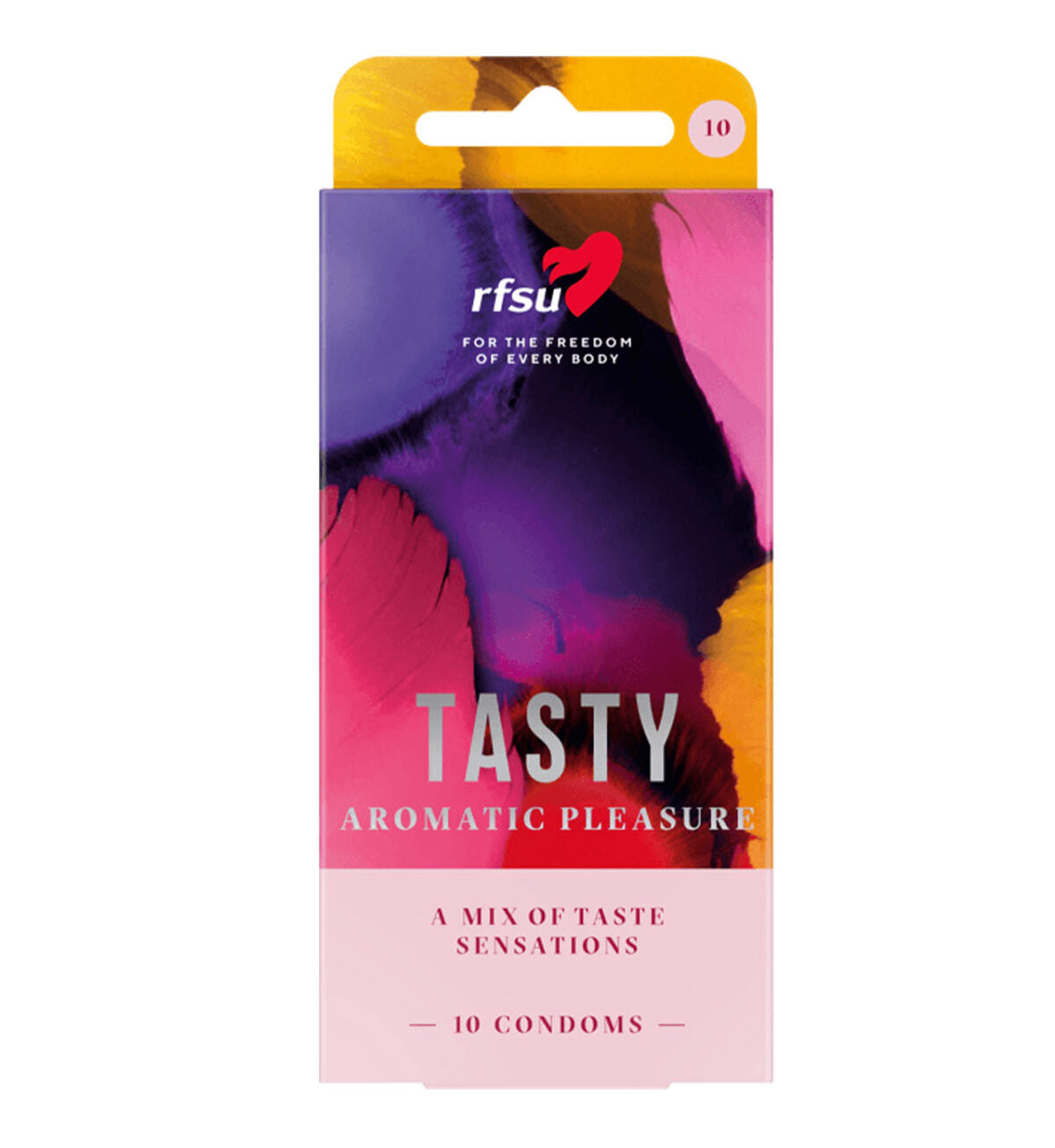 RFSU Tasty variationsask med smaksatta latexkondomer
