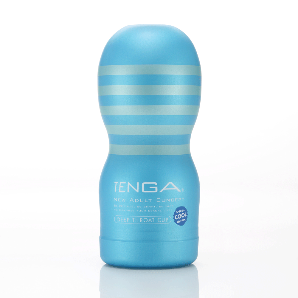 Tenga Cool Edition Original Vacuum Cup ståendes mot vit bakgrund.