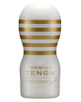 Tenga Premium Original Vacuum Cup Gentle mot vit bakgrund. Lustly.se