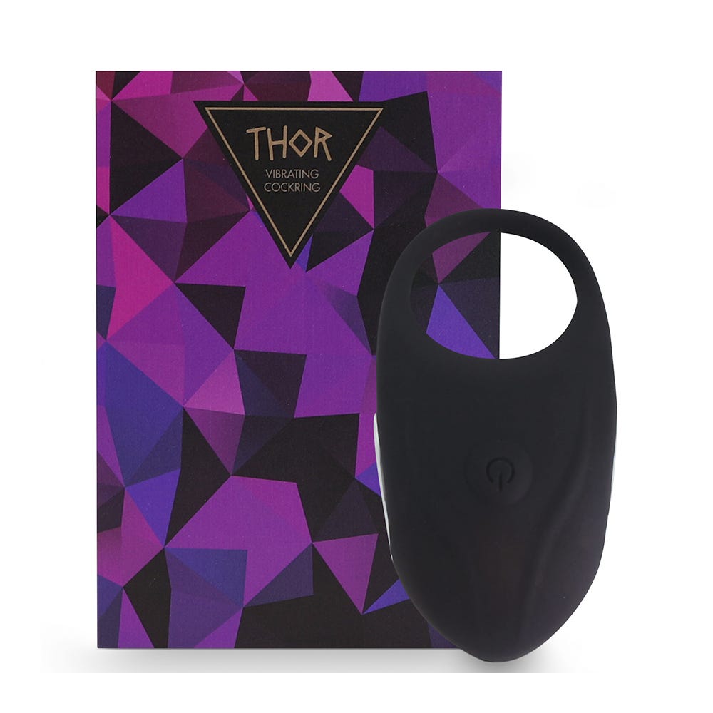 Thor Vibrerande Penisring Svart - Lustly