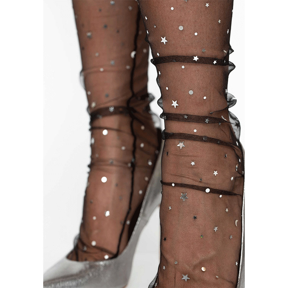 Tulle Star and moons socks - Lustly