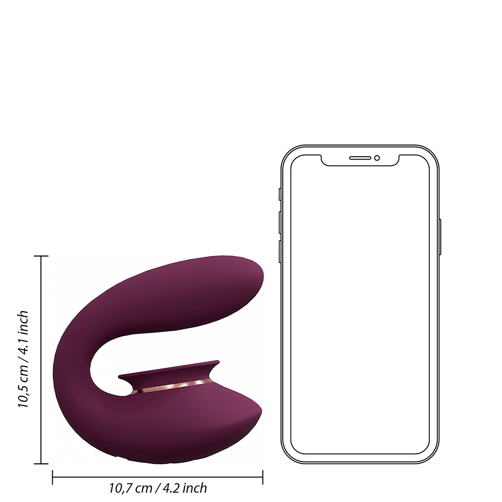 Twitch 3 Burgundy Rabbitvibrator - Lustly