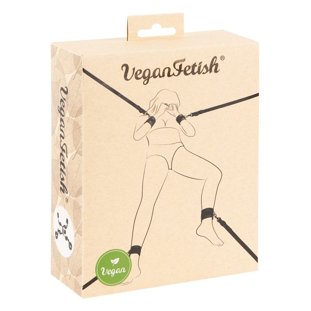 Vegan Bed Restraint Set i beige förpackning 