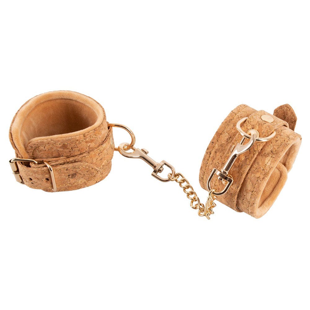 Vegan Handcuffs Beige - Lustly