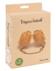 Vegan Handcuffs Beige i förpackning 