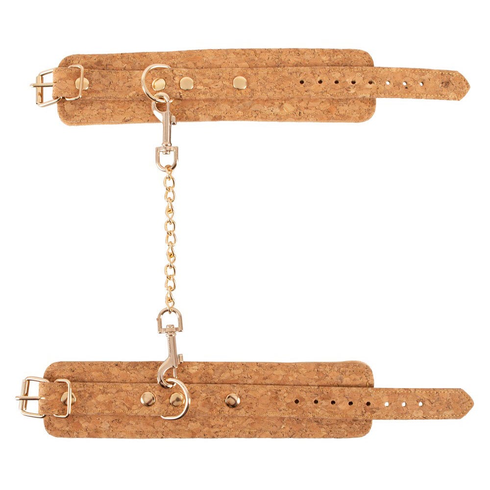 Vegan Handcuffs Beige - Lustly
