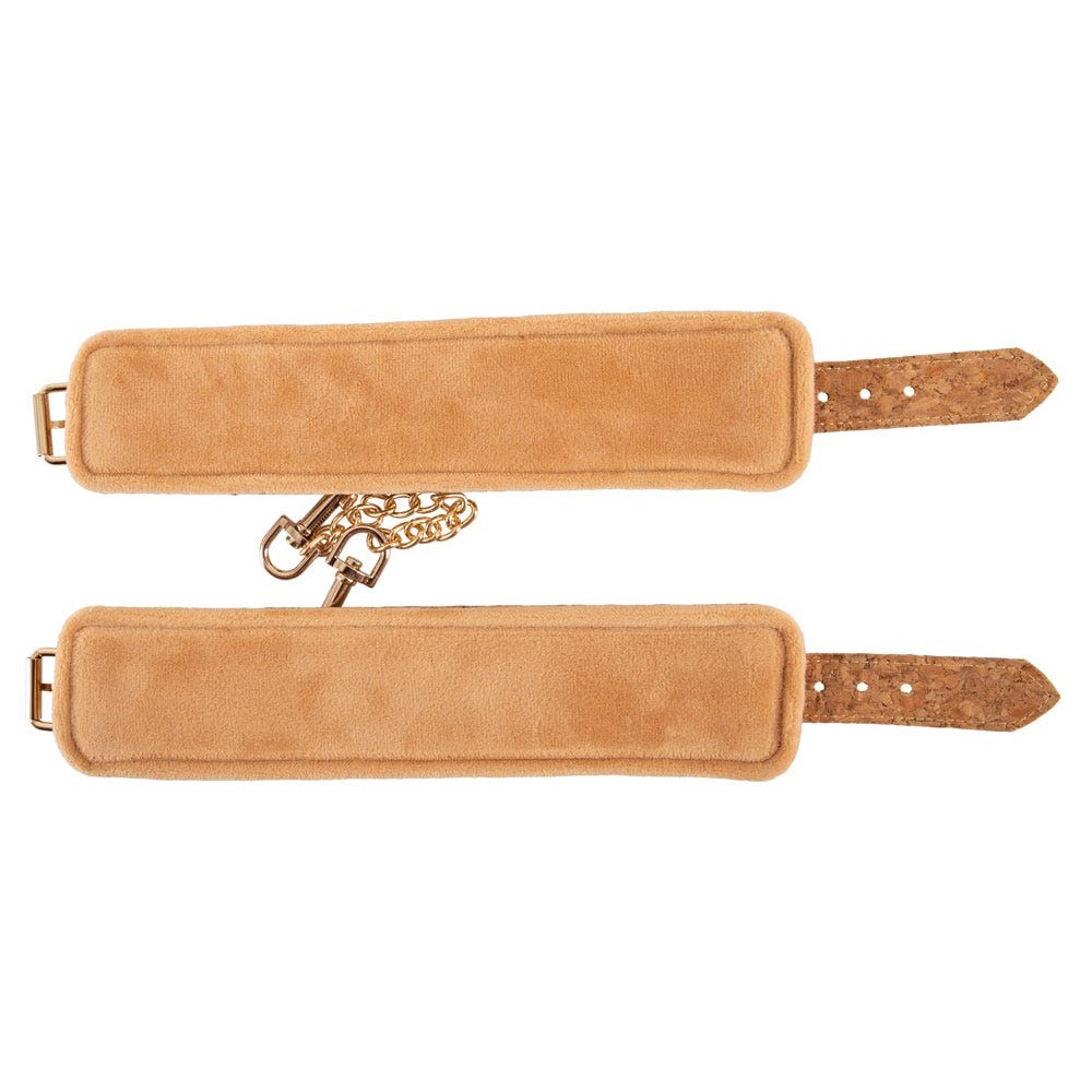 Vegan Handcuffs Beige - Lustly