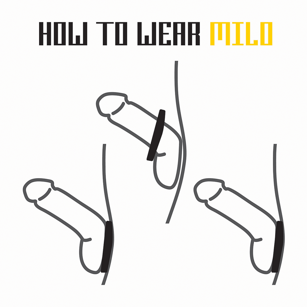 VelvOr Rooster Milo Cock Ring Set Svart - Lustly